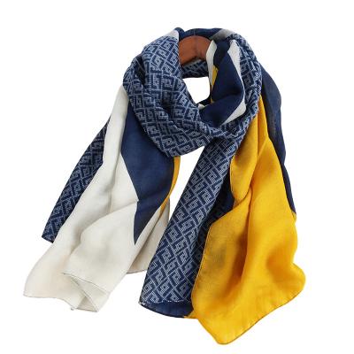 China Good Heat Preservation Large Current No Middleman Hot-selling Ployester Good Quality Lengthening Soft Wraps, Big Thick Cloth Letter-L Plaid Scarves for sale