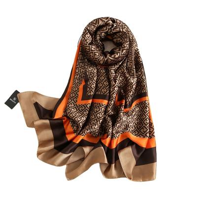 China High Precision Silky Feeling Quality Most Beautiful Printed Lace Brocade Scarf for sale