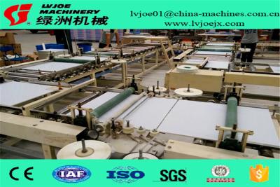 China PLC System Gypsum Board Ceiling Tiles PVC Flim Tape Edge Machine 380V for sale