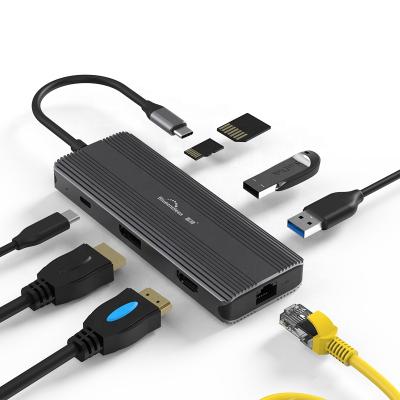 China hot sale usb c hub DP hub usb c 8 type c 31 c blueendless power adapter usb c hub hd mi type c adapter in 1 type c usb hub for sale