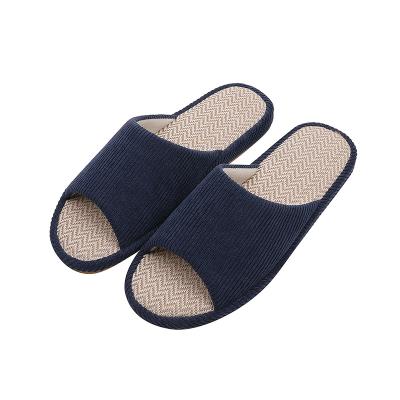 China OEM Lightweight Low MOQ Women's Low Moq Cotton TPR Slipper Summer Ladies Stylish Rubber Low Home Slides for sale