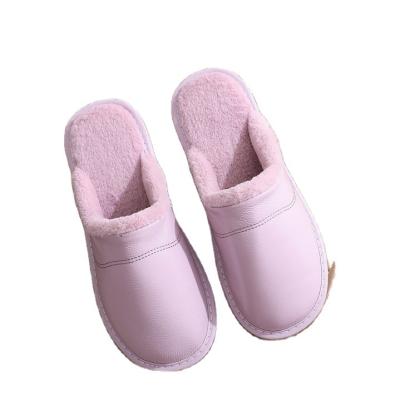 China 2022 Fashion Trend New Custom Ladies Whip Leather Flat Fluffy Indoor Outdoor Bedroom Home Women Winter Slippers for sale