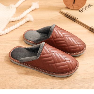 China Breathable Easy Wear Indoor Outdoor Man Slipper Bedroom Home Warm Winter Slippers Waterproof Breathable For Men for sale