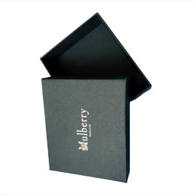 China Beautiful Wholesale Accepted Luxury Custom Logo Black Jewelry Box Socks Packaging Cover And Raw Paper Box for sale