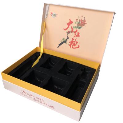 China New Arrival Customized Beautiful Red Yellow Orange Square Logo Moon Cake Packaging Box and Paper Tea Bags for sale