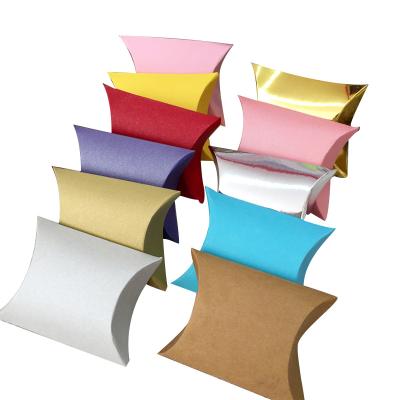 China Handsome In Stock Custom Logo Full Color Pillow Shaped Hair Extension Luxury Gift Wig Hair Packaging Paper Boxes for sale