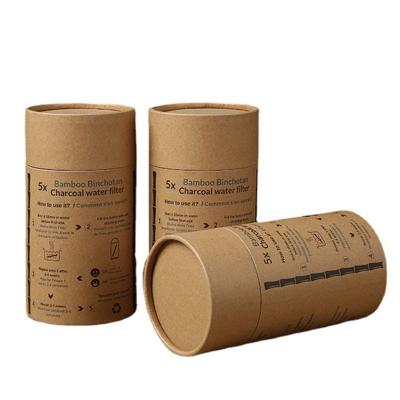 China Recyclable Biodegradable Custom Printed Premium Cylindrical Food Grade Tea Packaging Paper Gift Round Tube Paper Box for sale