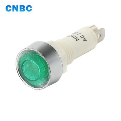 China CNBC 10mm Diameter Green Yellow Red 12v 24v 220v Plastic 110v Led Indicator Light For Chicken Equitment With Pins for sale