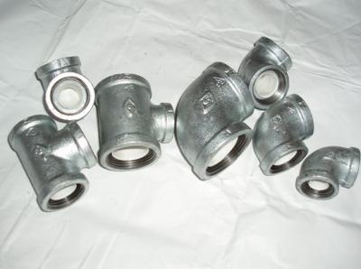 China NPT Galvanized Malleable iron pipe fittings for sale