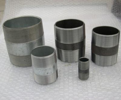 China Galvanized Barrel Nipples - Thread at each end, hollow. To BS 1387, heavy pattern. for sale