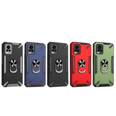 China Kickstand Shockproof Magnetic Square Type Back Shockproof Cover Phone Case For VIVO y17 y20 y51 y93 y95 y50 v20 v20se v20pro for sale