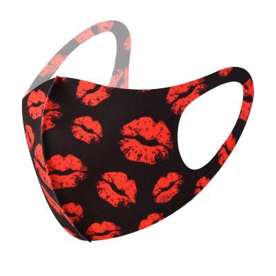 China Cotton Adult Mask Personalized Print Cotton 3D Cloth Design Face Mouth Sports Dust Breath Mask Fashion Print Party Custom Masks for sale