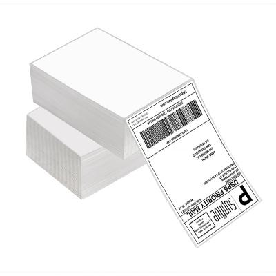 China 500pcs/stack Waterproof Computer Condition Label A6 Packing Slip Sticker a6 Thermal Shipping Label Sticker For Postage Shipping for sale