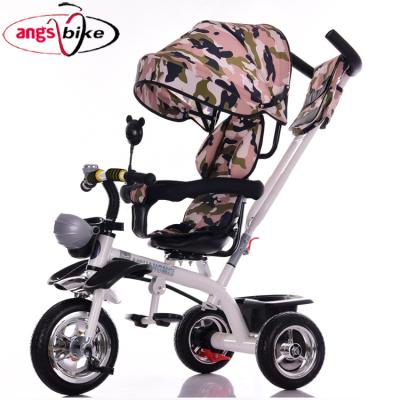 China High Quality Hot Selling Light Music Kids Baby Tricycle With Canopy for sale