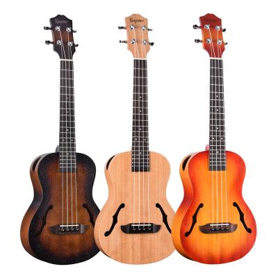 China 4 strings 3 color china ukulele 26 tenor size mahogany ukulele with tech wood for sale