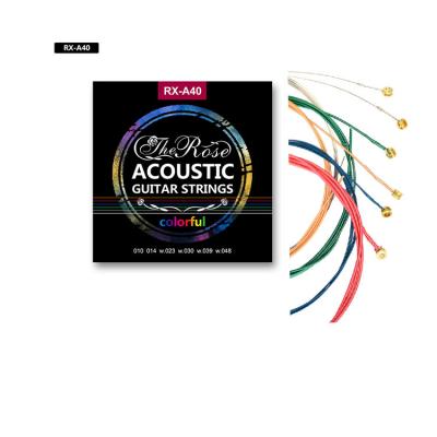 China GUITAR Wholesale OEM Acceptable Colorful Acoustic String for sale