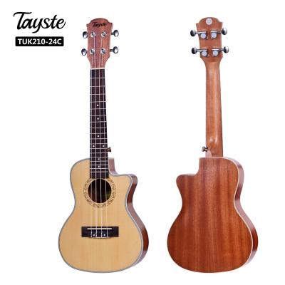 China Factory Price Flawless Matte Tayste Whoelsale Ukulele Spruce Cut Ukulele For Sale for sale