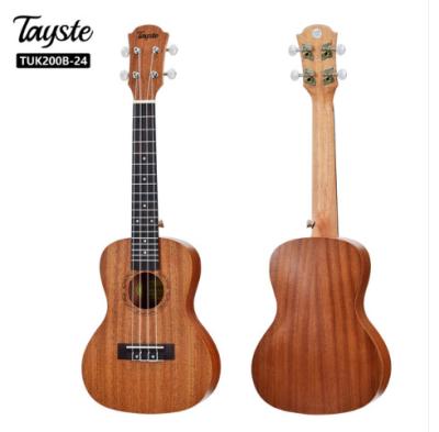 China Sapele China OEM Brand 24 Inch 4 String Nylon Concert Ukulele For Sale for sale