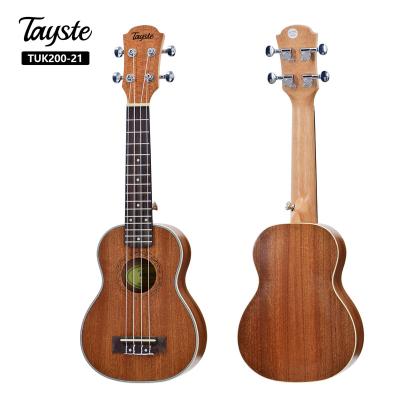 China Wholesale factory price of Sapele Tayste 21 inch soprano ukulele for kids for sale