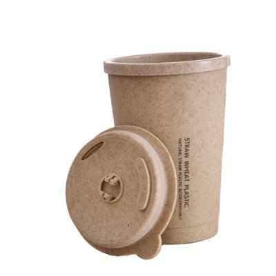 China Competitive Price Sustainable Wheat Straw Eco Friendly Travel Coffee Mug for sale