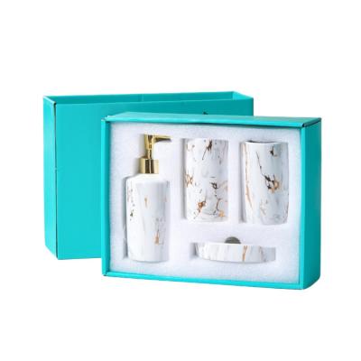 China Viable Reliable Quality Decor Luxury Ceramic Bathroom Accessories Set for sale