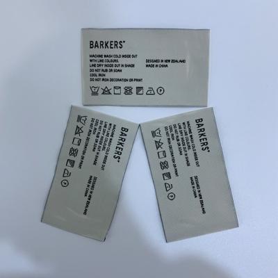 China Washable Factory Price Customized Logo Woven Garment Labels Hand Labels For Apparel And Fabric for sale