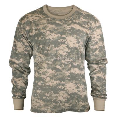 China Anti-Pilling Cotton Military Long Sleeve Army Underwear T-Shirt for sale