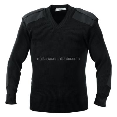 China Anti-pilling military men 100% acrylic woolen sweater for sale