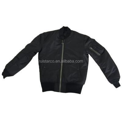 China Military Black Jackets MA1 Bomb Jacket for sale