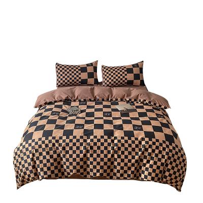 China Various Modern Promotional Goods Using Luxury Cotton Bedding Set Four-piece for sale