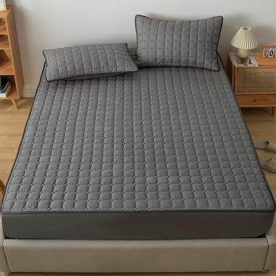 China Waterproof Ultrasonic Embossed Mattress Cover Fabric /fitted Sheet/Waterproof Mattress Topper Microfiber Mattress Sheet for sale