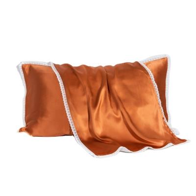 China Anti Static Pillowcase Anti Acne Bacteria Stain Polyester 25mm 22mm 50% Mulberry Silk Pillowcase Copper Pillow Case for sale