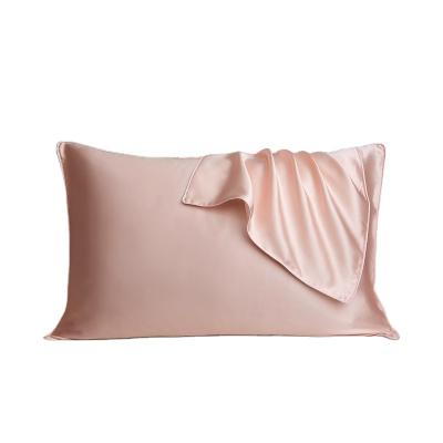 China Anti-Static Luxury Certified Zipper Pink Smooth As Neck Pillow And Silk Pillowcase for sale