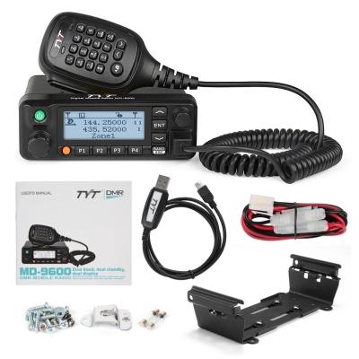 China 1000 channels Digital Mobile Radio VHF UHF 50W High Power Walkie Talkie TYT MD-9600 for sale