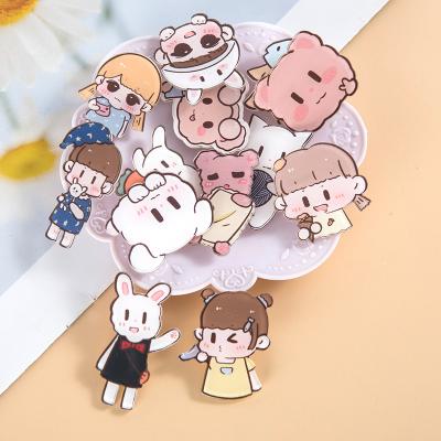 China China Wholesale Bundle Patches Fabric Cute Animals Clothes Patches For Garment And Lapel Pin Brooch for sale