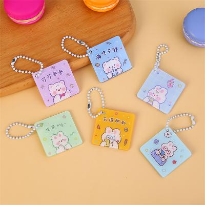 China Cute Cartoon Student Schoolbag Small Pendant Acrylic Key Chain Keychain Gift INS Convenient Creative Coin Purse for sale