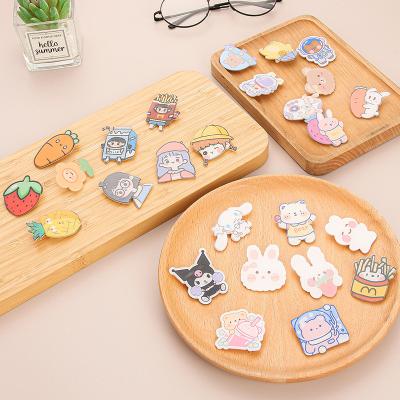 China INS convenient cute cartoon acrylic brooch clothes bag accessories cheap small brooch pins for sale