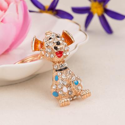 China Eco-Friendly Cute Poodle Dog Keychain Keychain Keychain Key Ring Birthday Wedding Gift for sale