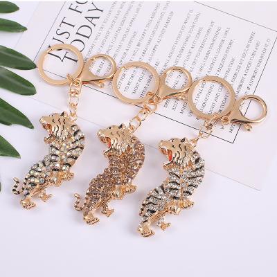 China 2022 Eco-Friendly Key Chain New YearGift Hip Hop Tiger Charm Keychain Tiger Zodiac Tiger Pendant Charm for sale