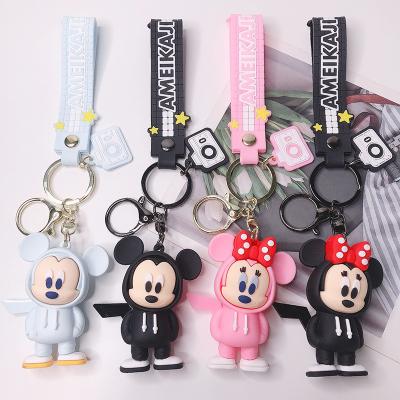 China Lovely Custom Design Fashion Mouse Keychain Car Accessories Cartoon Custom Key Chain for sale