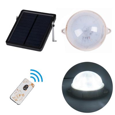 China Garden 3W LED Sensor Ceiling Light Wall Lamp Outdoor Garden LED Solar Light Remote Solar Powered Balcony/Indoor Ceiling Light Lamp for sale