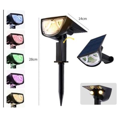 China Solar Powered Led Outdoor Waterproof Garden Projector 43LED Wall Lamp Projection Light Path Landscape Yard Decoration for sale