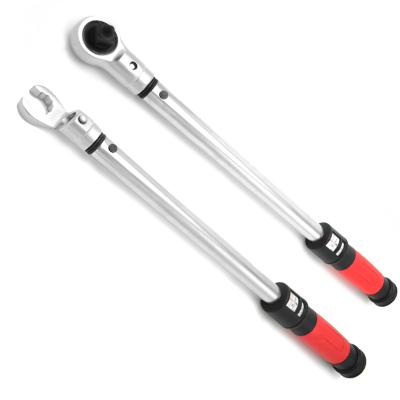 China 42Crmo Preset Interchangeable Torque Wrench 16mm Drive 2.5-12mm Cylindrical Shape Replaceable Head Manual Window Torque Wrench Adjust for sale