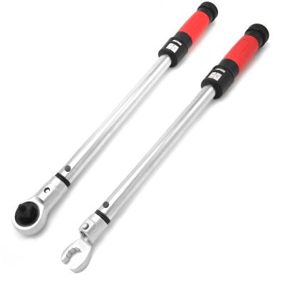 China 42CRMO Hand Torque Wrench 100-800N.m Cylindrical Shape Window Replaceable Head Manual Torque Wrench Adapter Kit for sale