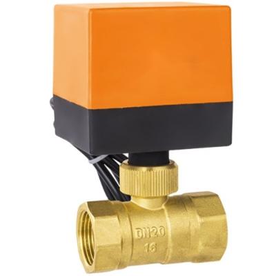 China General Electric Two Ways Hydraulic Solenoid Brass Ball Valve for sale