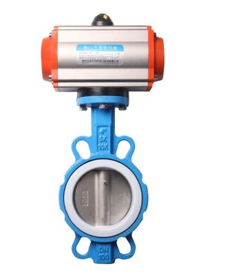 China General Electric Drive Head Stainless Steel Pair Clip Electric Butterfly Valve for sale