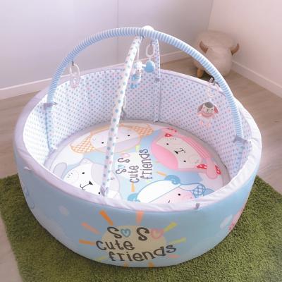 China Toy Best Quality Cheap Popular Educational 3 In 1 Round Multi Function Swimming Pool Baby Play Mat With 50Pcs Ball for sale