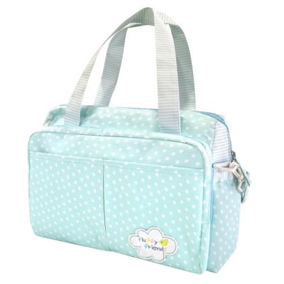 China Best Selling Popular Backpack Light Blue Oxford Cloth Travel Baby Diaper Mother Bag With Changing Mat for sale