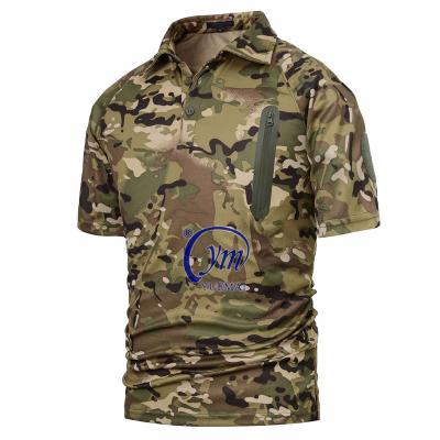 China Good Quality Tactical Camouflage T-shirts Anti-wrinkle Military T-shirts Custom Printing Shirts for sale