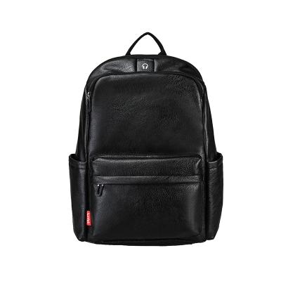 China 2020 New PU Laptop Backpack High Quality Leather Retirement Waterproof Custom Men Travel Leisure Backpack Male for sale